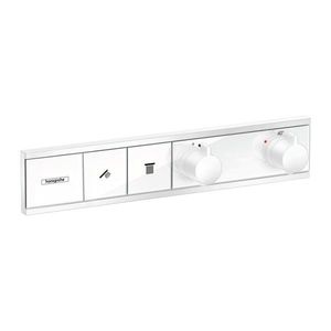 Hansgrohe RainSelect - Podomietkový termostatický modul pre 2 spotrebiče, matná biela 15380700 vyobraziť