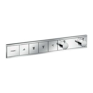 Hansgrohe RainSelect - Podomietkový termostatický modul pre 4 spotrebiče, chróm 15382000 vyobraziť