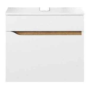 Biela nízka závesná skrinka bez umývadla 60x53 cm Set 857 – Pelipal vyobraziť