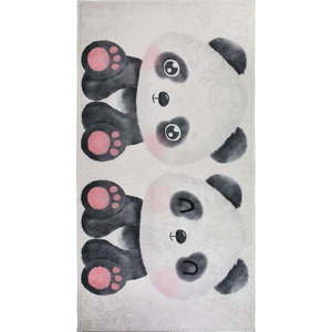 Čierno-biely detský koberec 80x150 cm Panda Friends – Vitaus vyobraziť