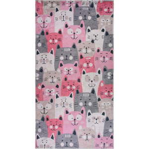 Ružový detský koberec 160x230 cm Silly Cats – Vitaus vyobraziť