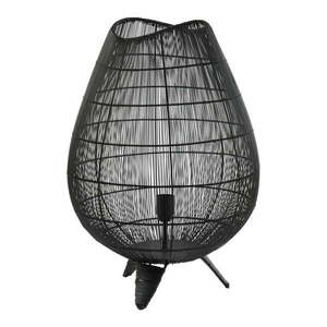 Matne čierna stolová lampa s kovovým tienidlom (výška 56 cm) Yumi – Light & Living vyobraziť