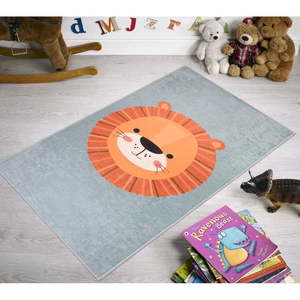 Oranžový/svetlosivý detský koberec 160x230 cm Lion's Mane – Vitaus vyobraziť