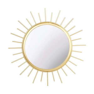 Okrúhle zrkadlo zlatej farby Sass & Belle Monochrome, ø 24 cm vyobraziť