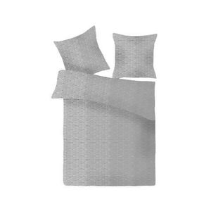 Obliečky Alla 140x200 cm, grafický vzor, šedo-biele% vyobraziť