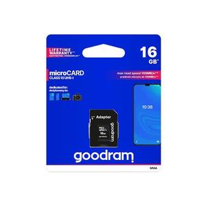 Karta pamäťová GOODRAM microSD 16GB s adaptérom vyobraziť