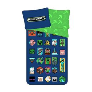 Jerry Fabrics Bavlnené obliečky Minecraft Badges, 140 x 200 cm, 70 x 90 cm vyobraziť