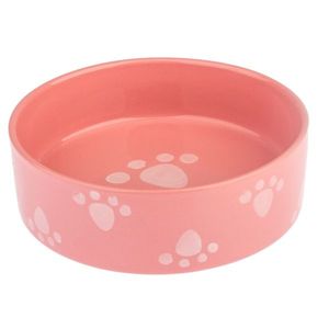 Keramická miska pre psa Labka ružová, 15 x 5 cm vyobraziť