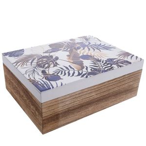 Drevená krabička Tropical blue, 20 x 15 x 7, 5 cm vyobraziť