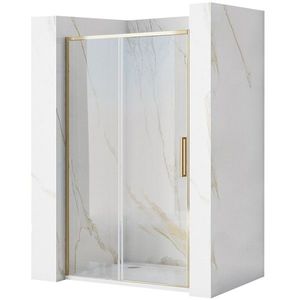 Posuvné sprchové dvere Rea Rapid 120 zlaté vyobraziť