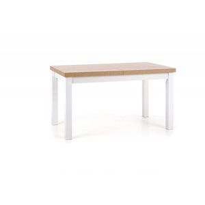 Rozkladací jedálenský stôl Tiaro dub sonoma/biela vyobraziť