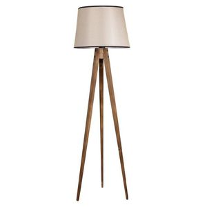 Stojacia lampa Lambader 160 cm hnedá/béžová vyobraziť