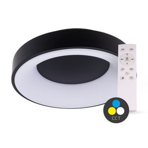 T-LED SMART TUYA Čierne LED stropné svietidlo guľaté 380mm 32W CCT s DO 105554 vyobraziť