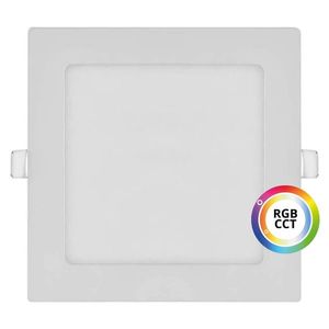 T-LED Biely vstavaný LED panel hranatý 174 x 174mm 18W 24V RGB+CCT 102335 vyobraziť