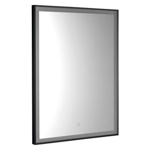 AQUALINE - CORNA zrkadlo s LED osvetlením 60x80cm, dotykový senzor, stmievateľné, čierna mat CN060 vyobraziť