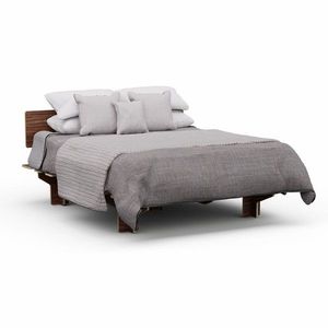 Blumfeldt NordicAura Double rám manželskej postele | 140 cm x 200 cm | robustný | bez náradia | eukalyptové drevo | polička vyobraziť