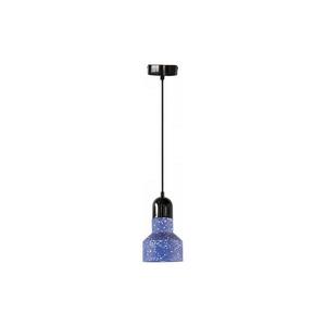 Luster na lanku TERRAZZO 1xE27/60W/230V pr. 12 cm modrá vyobraziť