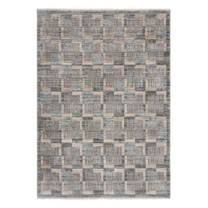 Sivo-béžový koberec 80x155 cm Evelyn Blocks – Flair Rugs vyobraziť