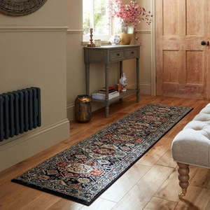 Tmavomodrý behúň 66x300 cm Gillingham – Flair Rugs vyobraziť