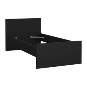 Čierna jednolôžková posteľ 90x190 cm Naia – Tvilum vyobraziť