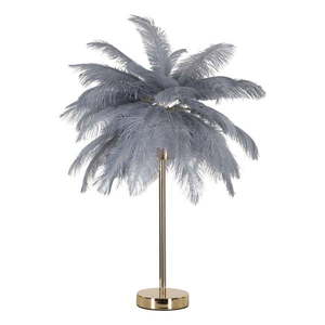 Stolová lampa v sivo-zlatej farbe (výška 55 cm) Palm – Mauro Ferretti vyobraziť