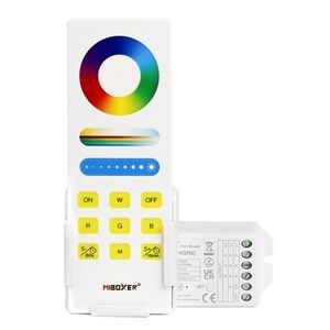 LED Solution Mi-Light RF Sada ovládača a prijímača 3v1 pre RGB, RGBW, RGB+CCT LED pásiky FUT043APLUS vyobraziť