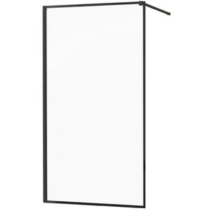 MEXEN/S - KIOTO Sprchová zástena WALK-IN 50x200 cm 8 mm, čierna, čierny profil 800-050-101-70-70 vyobraziť