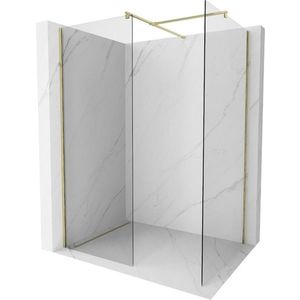 MEXEN/S - Kioto Sprchová zástena WALK-IN 120 x 110 cm, transparent, zlatá 800-120-202-50-00-110 vyobraziť