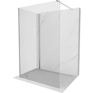 MEXEN/S - Kioto Sprchová zástena WALK-IN 110 x 80 cm, transparent, nikel kefovaná 800-110-212-97-00-080 vyobraziť