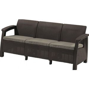 Allibert CORFU LOVE SEAT MAX 2930 Záhradná pohovka - hnedá vyobraziť