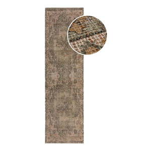 Kaki ručne tkaný behúň s prímesou juty 60x230 cm Selena Jute Traditional – Flair Rugs vyobraziť