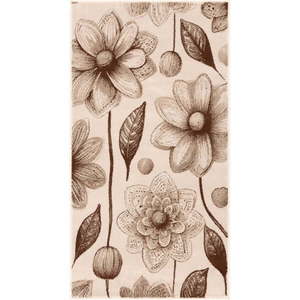 Béžový detský koberec 80x150 cm Daisies Dark Beige – FD vyobraziť