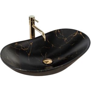 REA - Umývadlo na dosku Royal 60 Black Marble Mat REA-U7478 vyobraziť