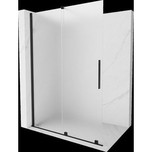 MEXEN/S - Velar Sprchová zástena posuvná Walk-in 150 x 200 cm, dekor 8 mm, čierna 871-150-000-33-70 vyobraziť