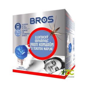 Odpudzovač komárov BROS s tekutou náplňou 40ml (60 nocí) vyobraziť