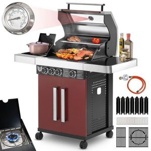 MAXXUS Plynový gril BBQ Chief 6.0, červená vyobraziť