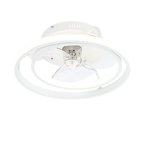 Biely stropný ventilátor vrátane LED s diaľkovým ovládaním - Kees vyobraziť