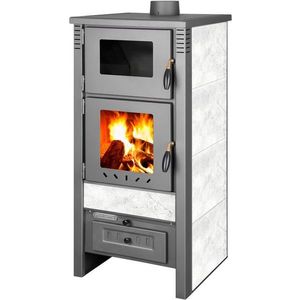 Kachle Pro TAURUS Ceramic, biela, 12 kW, 120 mm, s rúrou na pečenie vyobraziť