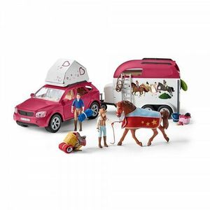 Schleich 42535 Dobrodružné auto s prívesom a koňom vyobraziť