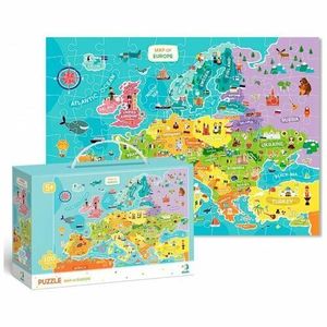 Dodo Puzzle Mapa Európy, 100 dielikov vyobraziť