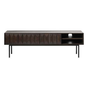 Čierny TV stolík 160x50 cm Latina – Unique Furniture vyobraziť