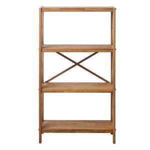 Regál z dubového dreva v prírodnej farbe 70x124 cm X-Shelf – Unique Furniture vyobraziť