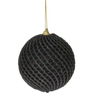 Ozdobná závěsná baňka Black Ball 12 cm černá vyobraziť