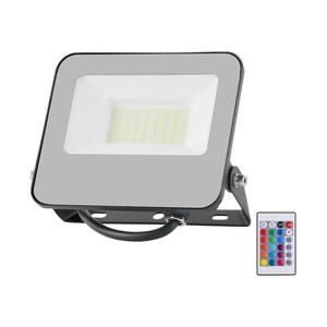 LED RGBW Stmievateľný reflektor LED/30W/230V IP65 šedá + DO vyobraziť