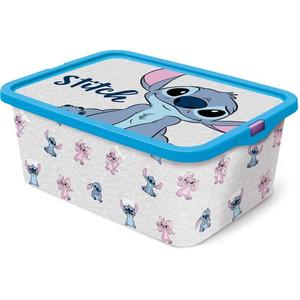 STOR Plastový úložný box s vekom Stitch 13l vyobraziť