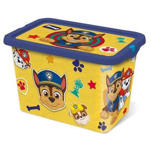 STOR Plastový úložný box s vekom Paw Patrol 7l žltý vyobraziť