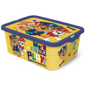 STOR Plastový úložný box s vekom Paw Patrol 13l žltý vyobraziť