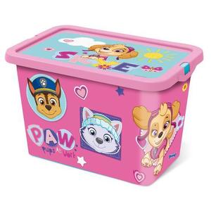 STOR Plastový úložný box s vekom Paw Patrol 7l ružový vyobraziť