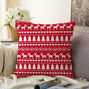 Vianočná žinylková obliečka na vankúš Minimalist Cushion Covers Merry Christmas, 55 x 55 cm vyobraziť