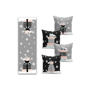 Vianočný set behúňa na stôl a 4 ks obliečky na vankúš 42x42 cm - Mila Home vyobraziť